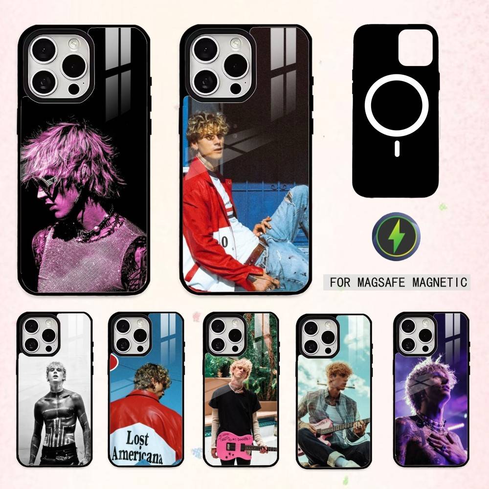 Чехол для телефона Rock Music M-MGK Kelly для iPhone17,16,15,14,13,12,11 Plus,Pro Max Магнитный для беспроводной зарядки Magsafe