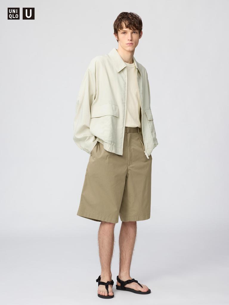 Uniqlo Японские широкие шорты со складками