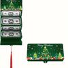 2026 Christmas Santa Claus Xmas Tree Folding Banknote Card Envelope With 10 Card Slot Merry Christmas Decorations For Home