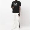Moncler SS22 Letter Print Crew Neck Short Sleeve T-Shirt Men Tops Black H10918C00038829H8999