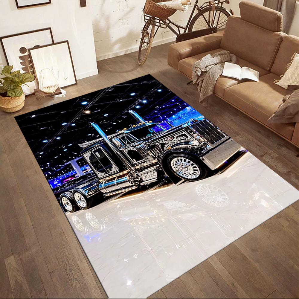 Kw Heavy Trucks Area Rug Suitable For Outdoor Study Room Foyer Kitchen Antislip Carpet Anime Office Decor Gift For Festivals