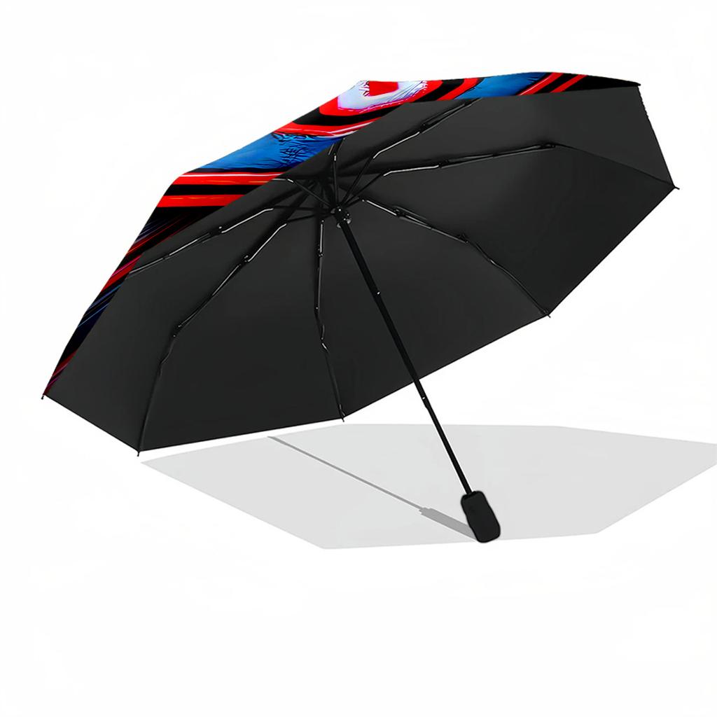 Ohio State University Pride Portable Automatic Umbrella Retractable Design with 8-Rib Durability Durable Plastic & Iron for Outdoor Daily Use