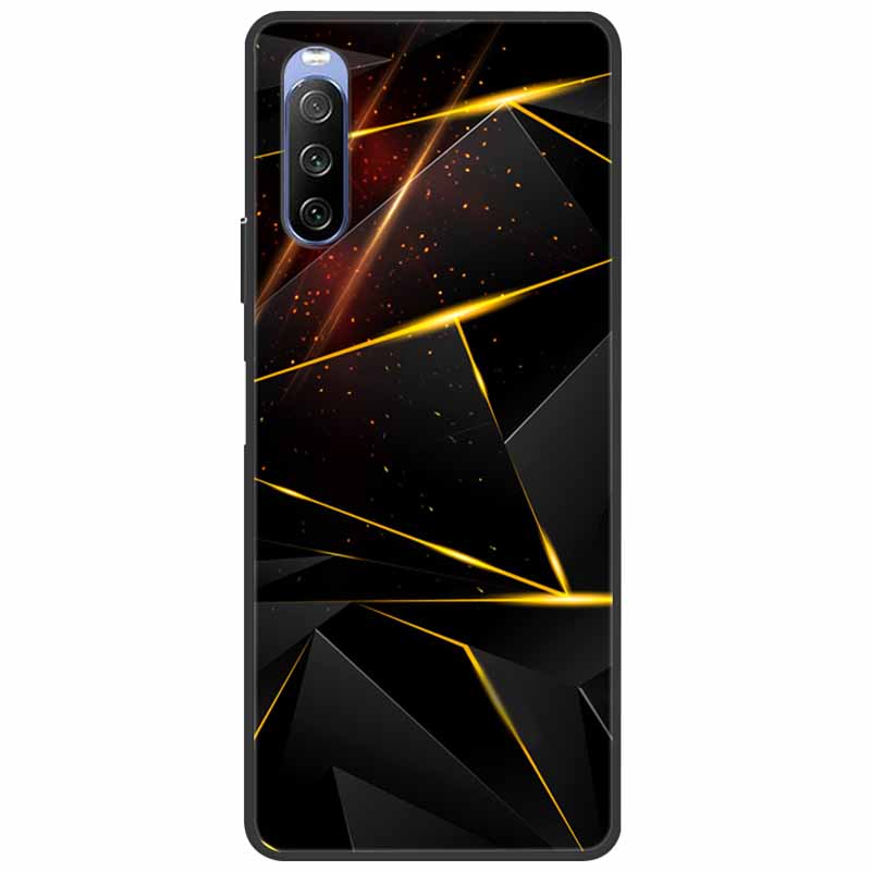 Мягкий чехол для Sony Xperia 10 III / 5 III / 1 III, силиконовый, с рисунком мраморного кота, чехол-фунда для Sony Xperia 1 II / 10 II / 5, чехол-коке