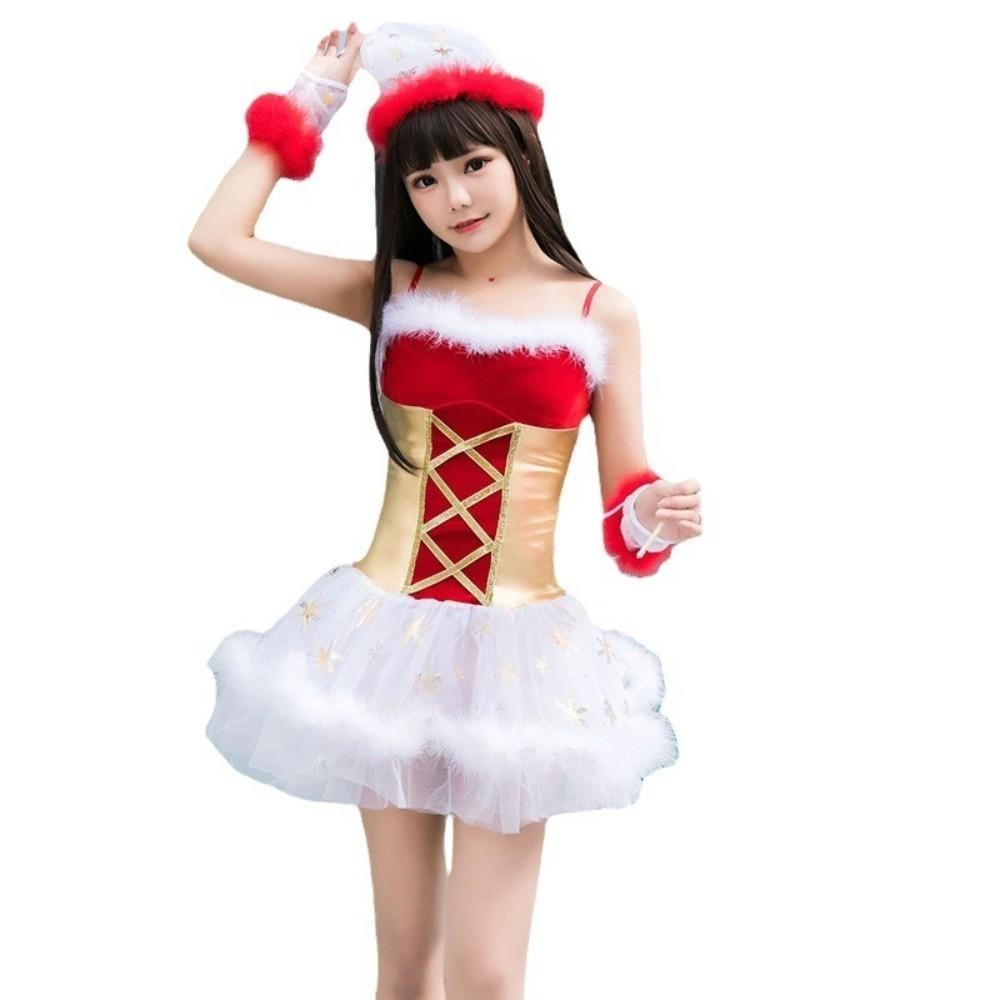 Favor Christmas Dress Costume Xmas Cosplay Outfit New Claus Dress  Holiday Party