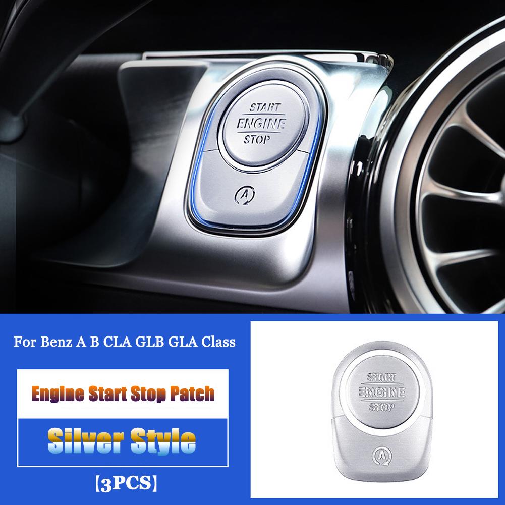 For Mercedes Benz A B CLA GLB GLA Class W177 V177 W247 C118 W118 X247 H247 AMG A35 A45 Car Engine Start Stop Button Trim Cover