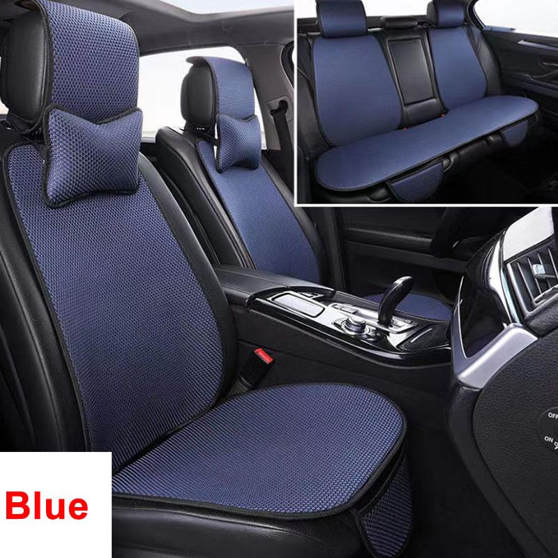 WTEMPO Летний комплект подушек для автомобиля Ice, крутая, удобная, дышащая, высококачественная, деловая, противоскользящая, двухслойная, вязаная подушка для автокресла