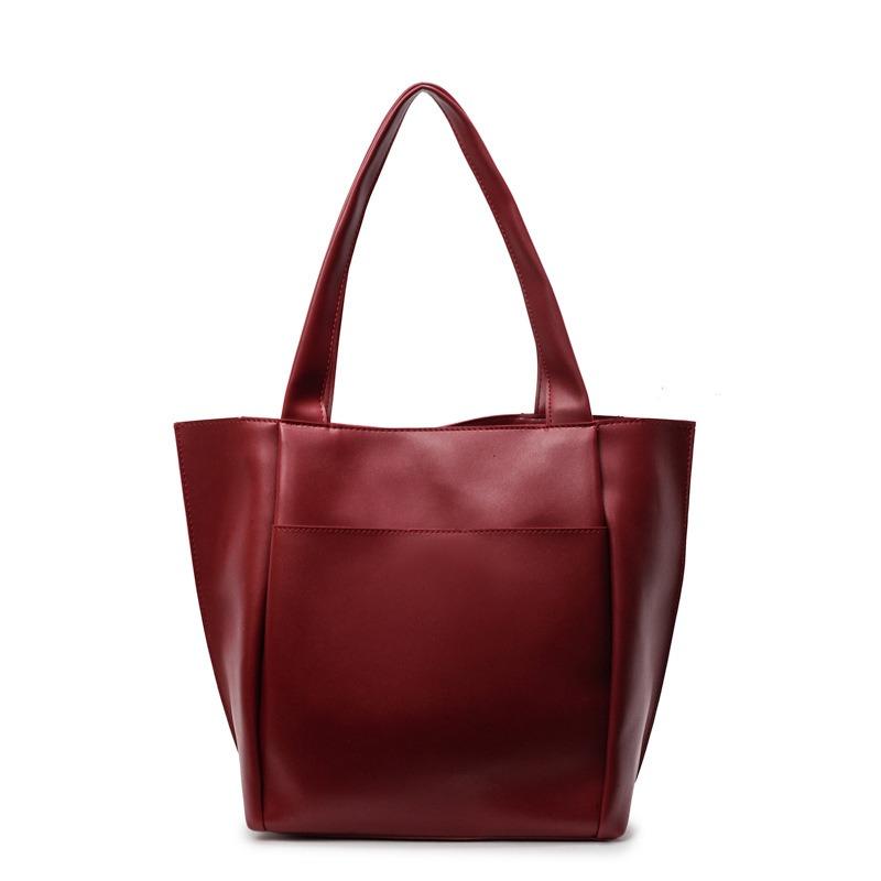 Простая сумка-тоут женская осенне-зимняя новая повседневная вместительная сумка модная сумка-шоппер на плечо