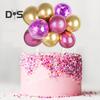 10 Pcs 4 Inch Balloons Cake Topper Happy Birthday Mini Balls Cake Topper DIY Baking Decoration for Anniversary Birthday Party Baby Shower Decor