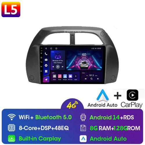 8G+128G CarPlay 2din Android AutoRadio GPS мультимедийный проигрыватель для Toyota RAV4 Rav 4 2001 2002 2003-2006 DSP IPS 2 DIN стерео