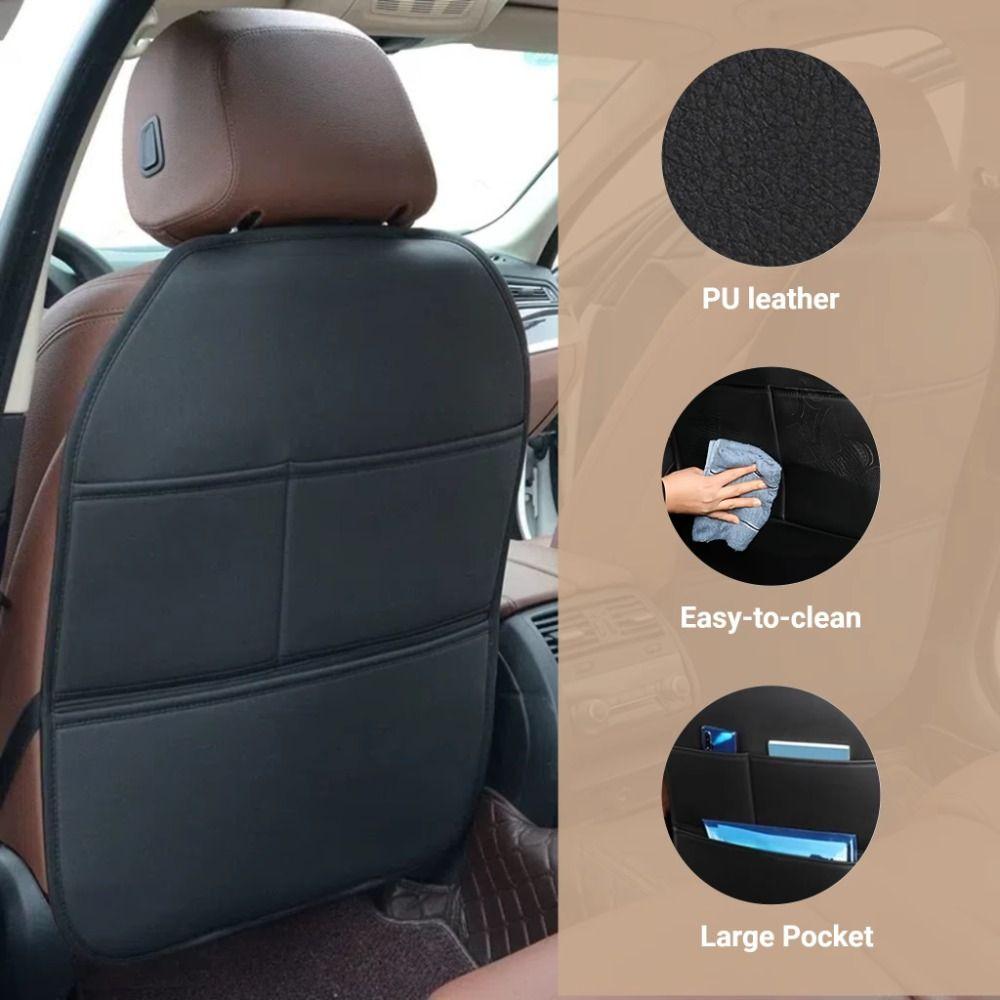 Waterproof Car Seat Backrest Protector Anti Slip Backrest Anti-kick Mat Children's Back Seat