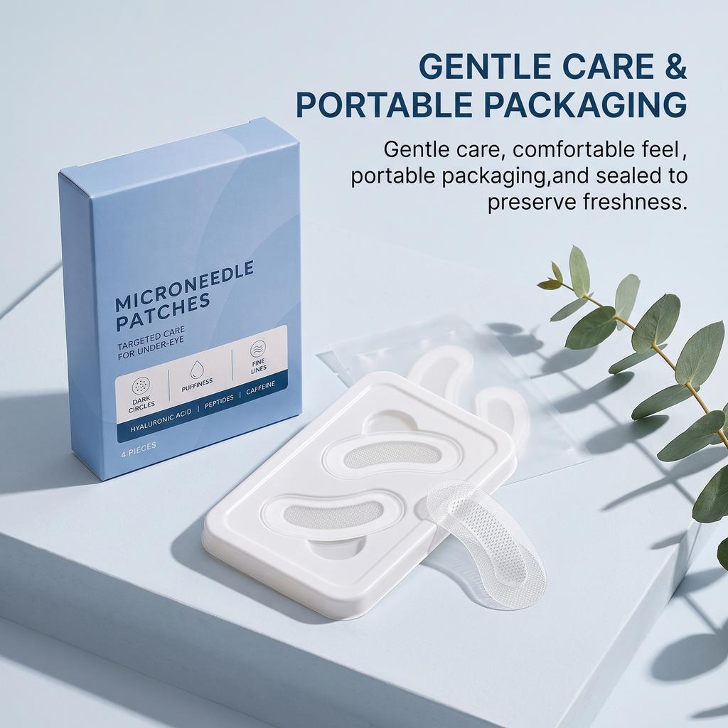 Men's Microneedle Eye Patches for Dark Circles and Puffiness