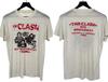 1981 The Clash Группа На гастролях Двусторонняя футболка Полный размер S-5XL Унисекс футболка
