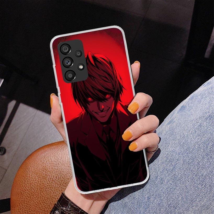 N-Note D-Death Yagami Light Phone Case For Samsung Galaxy A52 A32 A22 A12 A51 A31 A50S A30S A20S A10S Note 20 Ultra 10 Plus S10