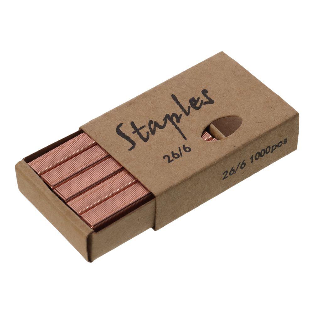 1000 шт. скоб в упаковке 1/4 дюйма 26/6 стандартные скобы металлические сменные стержни для степлера настольные степлеры