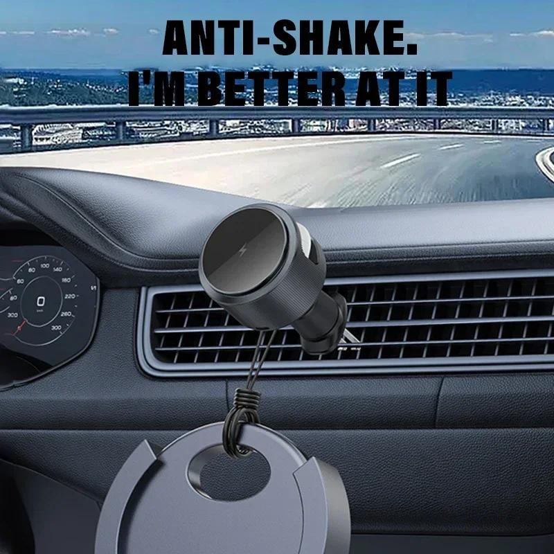 Магнитное беспроводное автомобильное зарядное устройство 2 в 1 держатель для телефона в автомобиль станция быстрой зарядки крепление для iPhone 16 15 14 13 12 Pro Max Airpods