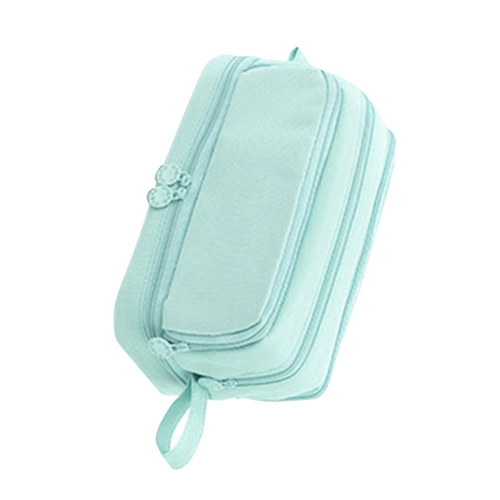 Large Capacity Pencil Case Zipper Pocket Storage Organizer Portable Pen Bag  Stationery Storage