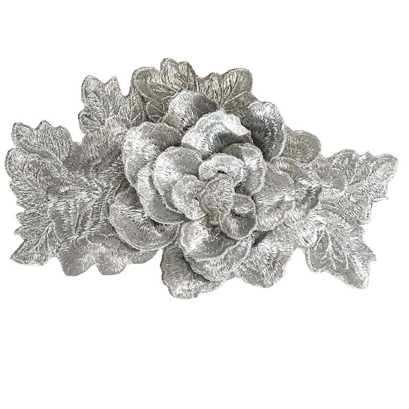 1 шт., нашивка ручной работы, модное платье, аксессуары, сумка, декор, 3D пион, вышитая аппликация, цветы, нашивки, одежда, шитье