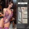 Sexy neck free lace onesie waist perspective temptation empty tight sexy lingerie women