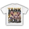 Tank Davis Retro Boxing Star Tshirt Unisex Vintage Sports Inspired Graphic Print Casual Short Sleeve Cotton Streetwear Tee Tops