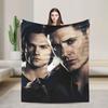 Теплые пледы Декоративный плед по сериалу «Сверхъестественное» Фланелевое покрывало для спальни Забавный чехол для дивана-кровати