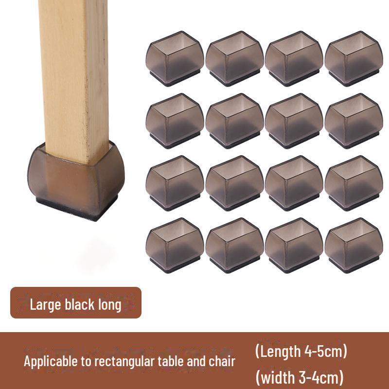 Бесшумные силиконовые противоскользящие защитные накладки на ножки столов и стульев