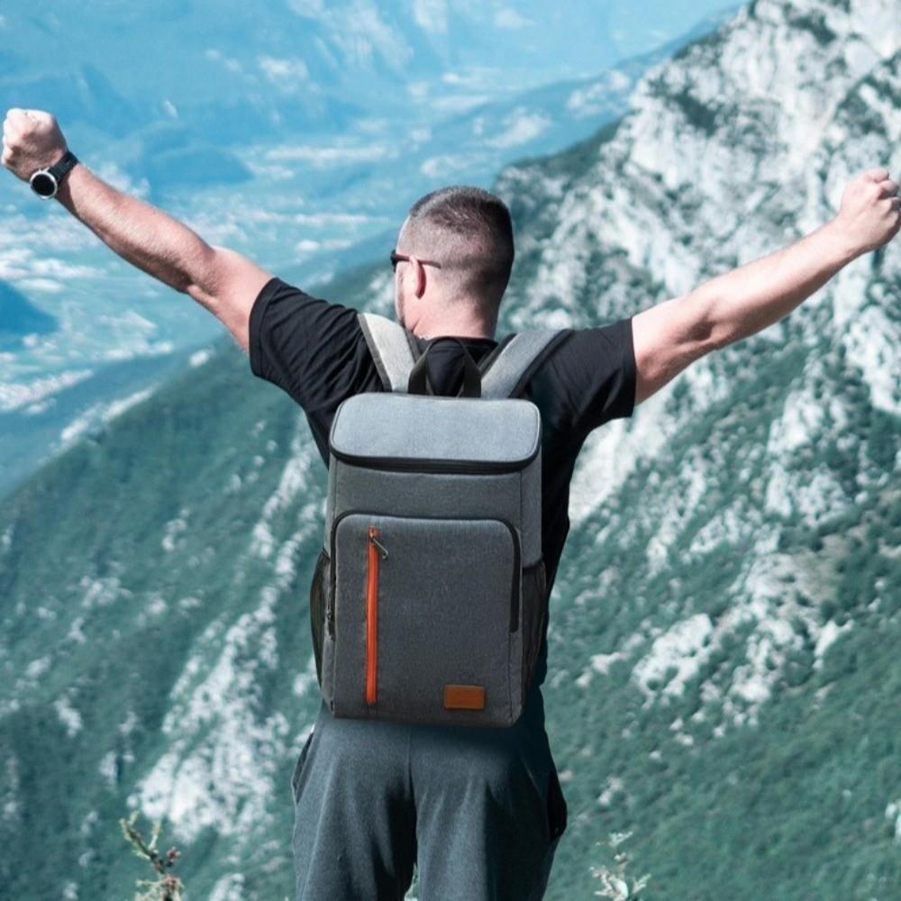 Oxford Portable Thermal Lunch Bag Double Shoulder Large Capacity Cooler Bag Outdoor
