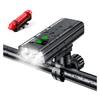 Велосипед 4 мощные лампы большой 5 затемняемый USB перезаряжаемый велосипедный задний фонарь с высоким уровнем заряда батареи светодиодный IPX6 мобильный светодиод легко может использоваться в качестве источника питания