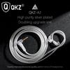 QKZ A2 Двойная параллельная посеребренная линия обновления 0,75 мм Позолоченные контакты HIFI-гарнитура Fever с сменным проводом для пшеницы