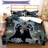 3pcs Custom Name Batman Bedding Set Duvet Cover Closure Includes 1 Duvet Cover & 2 Pillowcases for All Seasons Bedroom Decor