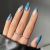 24pcs/Box Women Fashion Full Cover Artificial Wearable Almond False Nails Fake Nails Nail Tips