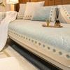 Cool Sofa Cushion Four Seasons Seat Cushion Non-Slip Nordic Simple Modern Sofa Cover Chenille All-Inclusive Thickened