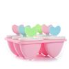 6 Cell Ice Cream Mold PP Frozen Ice Cube Sticks Makers Popsicle Lolly Mould Heart Shape Lolly Tool