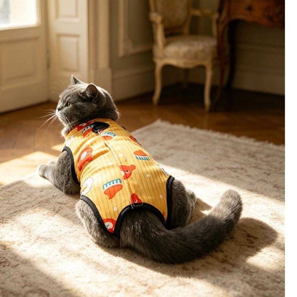 Breathable Cat Weaning Jumpsuit High Elastic Cat Sterilization Clothes Professional Use
