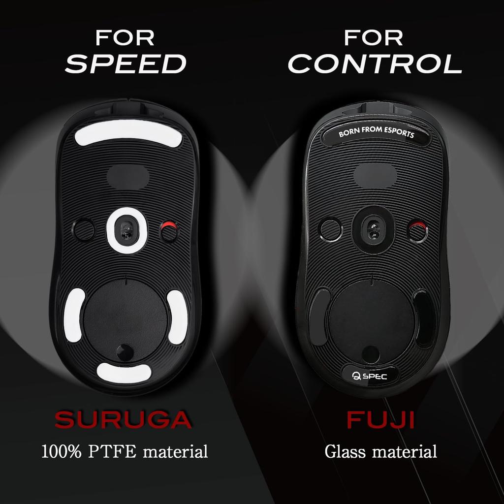 QSPEC Ножки для мыши Профессиональная игровая мышь G PRO Wireless Игровая мышь Беспроводная Супер Круглая Обработка Края PRO G-PRO (G Wireless, FUJI_BLACK (Стакан