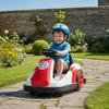 Children's bumper car 6V, 360° rotation, children's electric bumper car with dual motor, music and horn