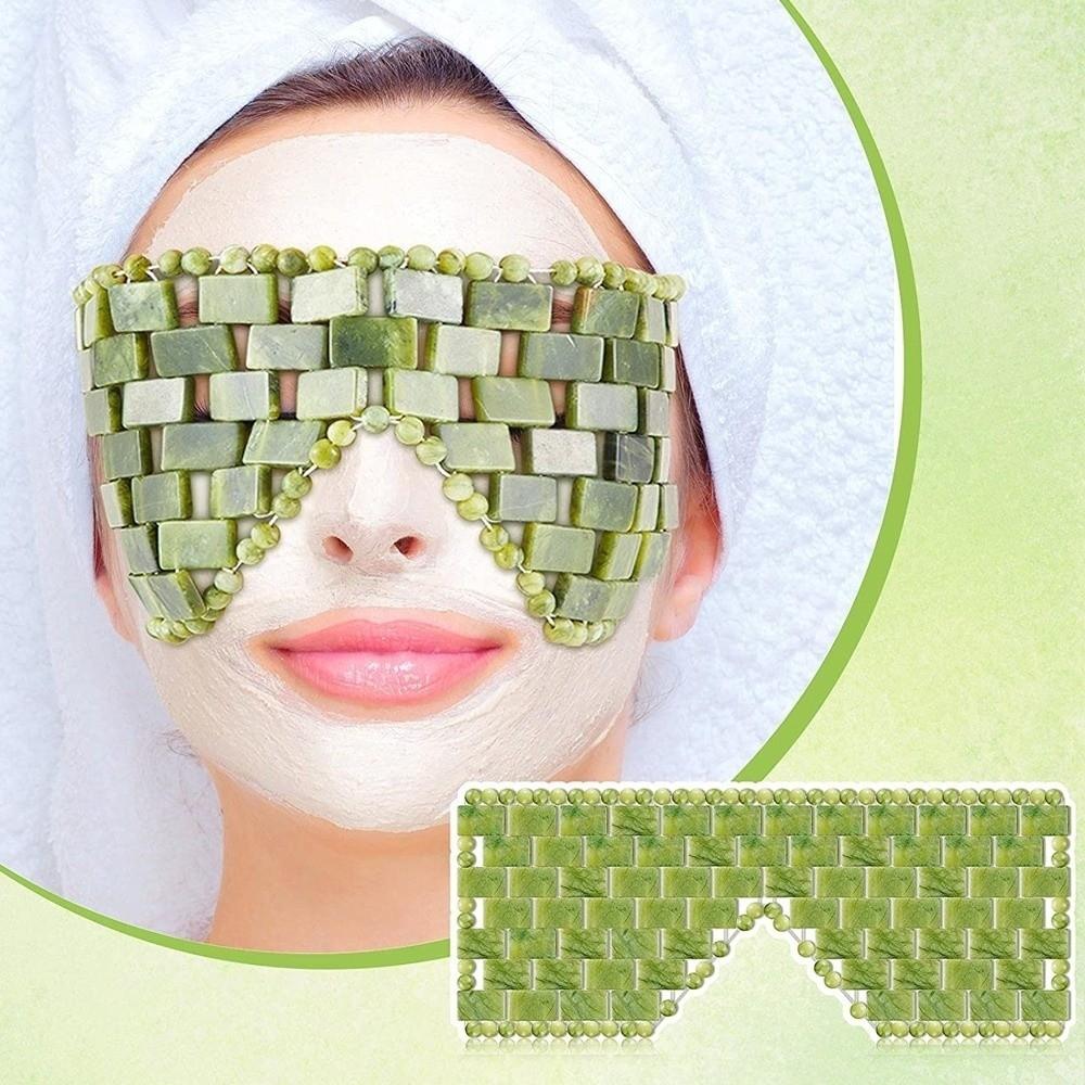 Eye Massager Jade Eye Mask Facial SPA Facial Cooling Mask Gift Sleeping Eye Mask  Eye Relax