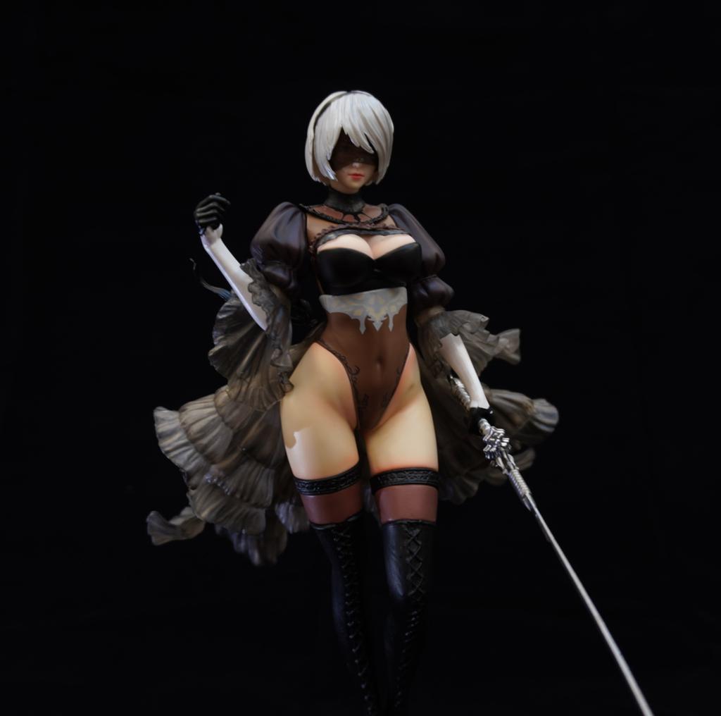 32СМ NieR: Фигурка Автоматы Йорха Тип 2 B 2B YoRHa Вер Девушка ПВХ Статуэтка-игрушка с подвижными частями Коллекция Аниме Модель кукла для взрослых Подарок