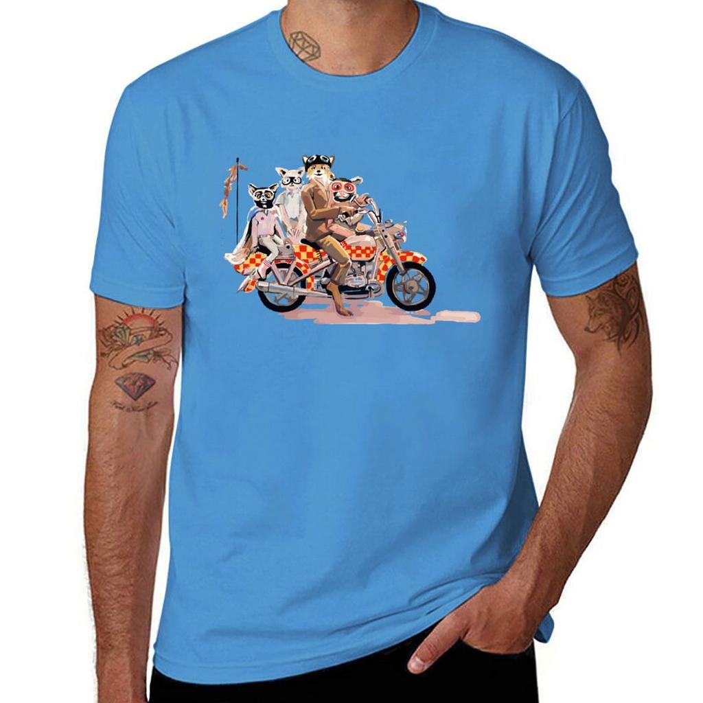 Nice Keepsake fantastic mr fox family on a motorbike Awesome For Music Fan Tshirt anime plus size tops plain t shirts men