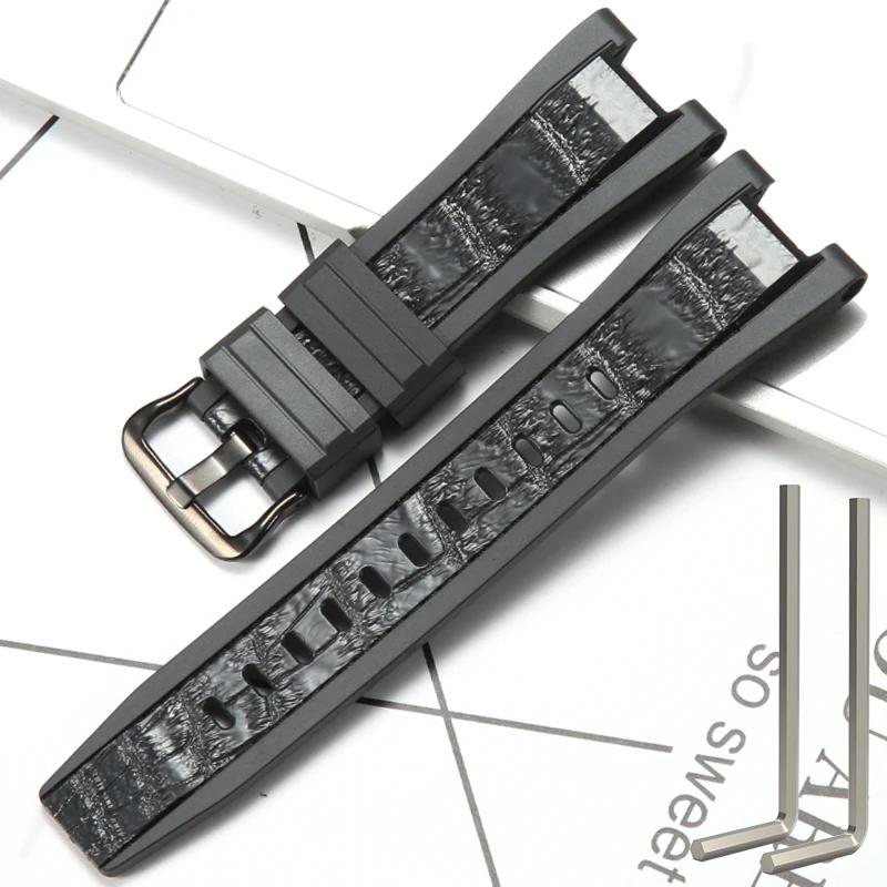 Резиновый ремешок для часов Casio G-SHOCK Серии GST GST-W300 210 400G S130 S310 S330 B100 Ремешок для часов Спортивный Водонепроницаемый Браслет