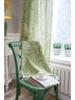 Green Leaf Half Blackout Kitchen Curtain Partition Curtain Bay Window Light Transmission For Living Room Bedroom Bay Window Dining Room Or Kitchen Bar