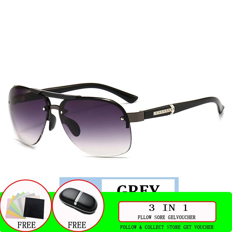 Солнцезащитные очки мужские без оправы очки для вождения солнцезащитные очки-авиаторы с защитой от ультрафиолета для вождения неполяризованный модный аксессуар