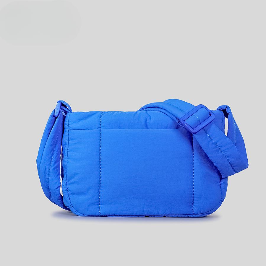 Маленькая квадратная женская сумка цвета макарон из хлопка с застежкой-липучкой через плечо Простая сумка Linger