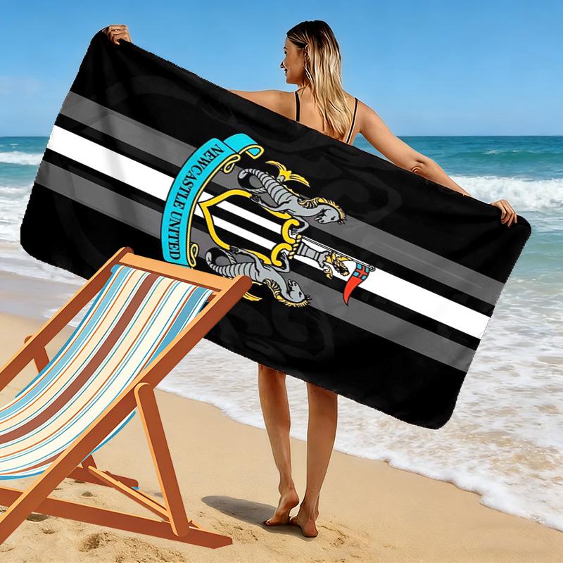 Newcastle United Print Beach Towel, Large Soft Quick Dry Towel for Beach Camping Swimming