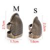 Sewing Accessories Vintage Gold DIY Crafts Finger Protector Antique Ring Needle Thimble Metal