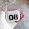 Чехол для Apple Airpods 2 1 Чехлы для наушников с крючком Модный Черный Номер футбол Для Airpod Pro 3 Pro2 Прозрачные Защитные чехлы