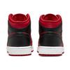 Мужские кроссовки Air Jordan 1 Mid Reverse Bred Gym-Red Black White 554724-660