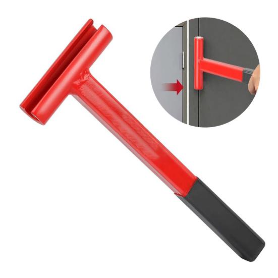 Hinge Adjustment Tool Long Handle Hinge Bender Wrench High-Strength Portable Heavy-Duty Painted Steel Hinge Wrench with Rubber Grip