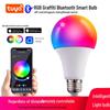LED Smart RGB Color-Changing Bulb, E27 Screw Base, Internet Celebrity Colorful Atmosphere.