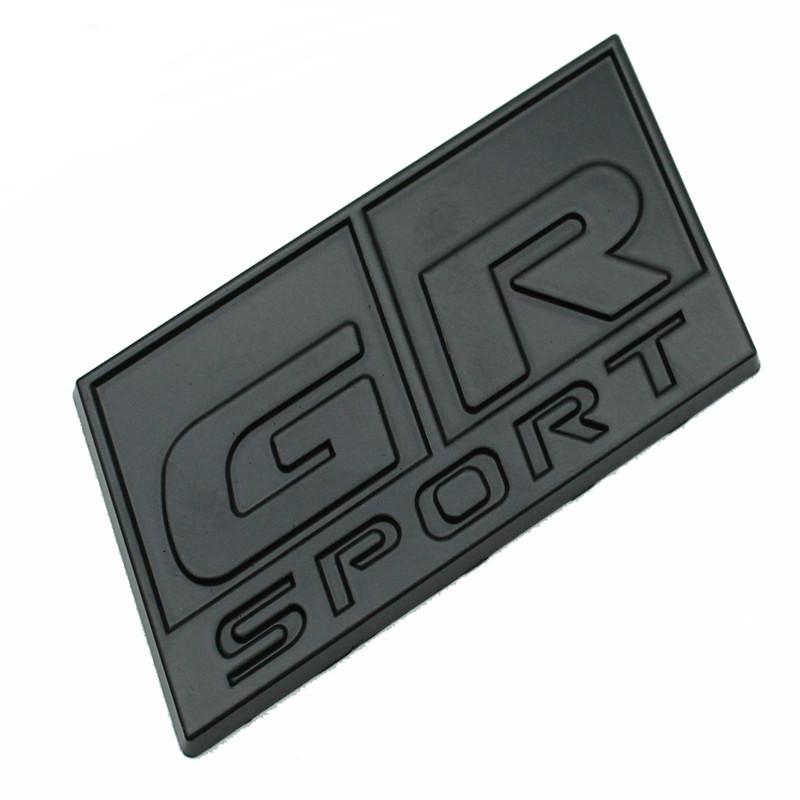 3D GR Sport Logo Car Decal Front Hood Grille Emblem Badge Sticker For Toyota HV YARiS RZ RC RS Prius Lexus Harrier GRMN Stickers