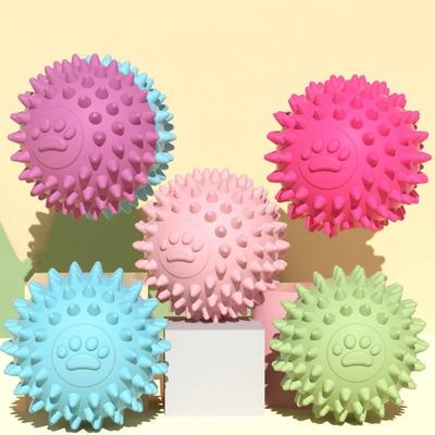Pet Solid устойчивый к укусам жевательный неразрушимый прыгающий мячик для собак резиновая дрессировка интерактивная игра игрушка для прорезывания зубов